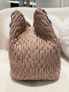 Miu Miu Matelassé Nappa Tote Bag in Pink