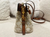 Celine Teen Cabas De France White Triomphe Calfskin Canvas