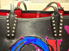 Christian Louboutin Cabata Black Leather Tote Bag LOVE Collection