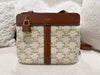 Celine Teen Cabas De France White Triomphe Calfskin Canvas