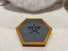 Chanel Star CC Logo Brooch Crystal Light Blue With Ruthenium Hardware