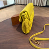 Miu Miu Yellow Leather Matelassé Flap Crossbody Shoulder Bag