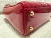 DIOR MINI LADY DIOR PATENT LEATHER RED