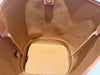 Celine medium bucket bag triomphe canvas/calfskin tan