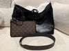 Louis Vuitton Carryall Vibe MM Lambskin/Monogram Canvas Black