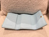 Bottega Veneta Intreccio Fold Zip Wallet Lambskin Light Blue
