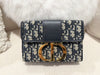 Dior 30 Montaigne Box Blue Oblique Jacquard