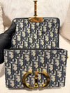 Dior 30 Montaigne Box Blue Oblique Jacquard