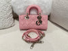 DIOR Lady D-Joy PATENT LEATHER Pink Size Small