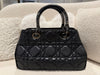 Dior Lady 95.22 Handbag Lambskin Black with Black Hardware Size Medium
