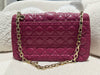 DIOR Miss Dior Flap Cannage Leather Handbag Purple