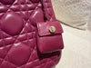 DIOR Miss Dior Flap Cannage Leather Handbag Purple