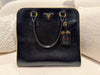 Prada Top Handle Saffiano tote bag Calfskin Black