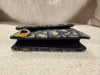 DIOR SADDLE FLAP CARD HOLDER OBLIQUE CANVAS BLUE