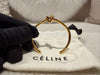 CELINE Knot extra-thin bracelet in brass with gold finish Size M