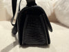 Balenciaga Gossip shoulder bag croc-embossed calfskin black