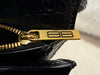 Balenciaga Gossip shoulder bag croc-embossed calfskin black