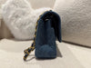 Chanel MEDIUM Classic Double Flap Bag Denim (MICROCHIP)