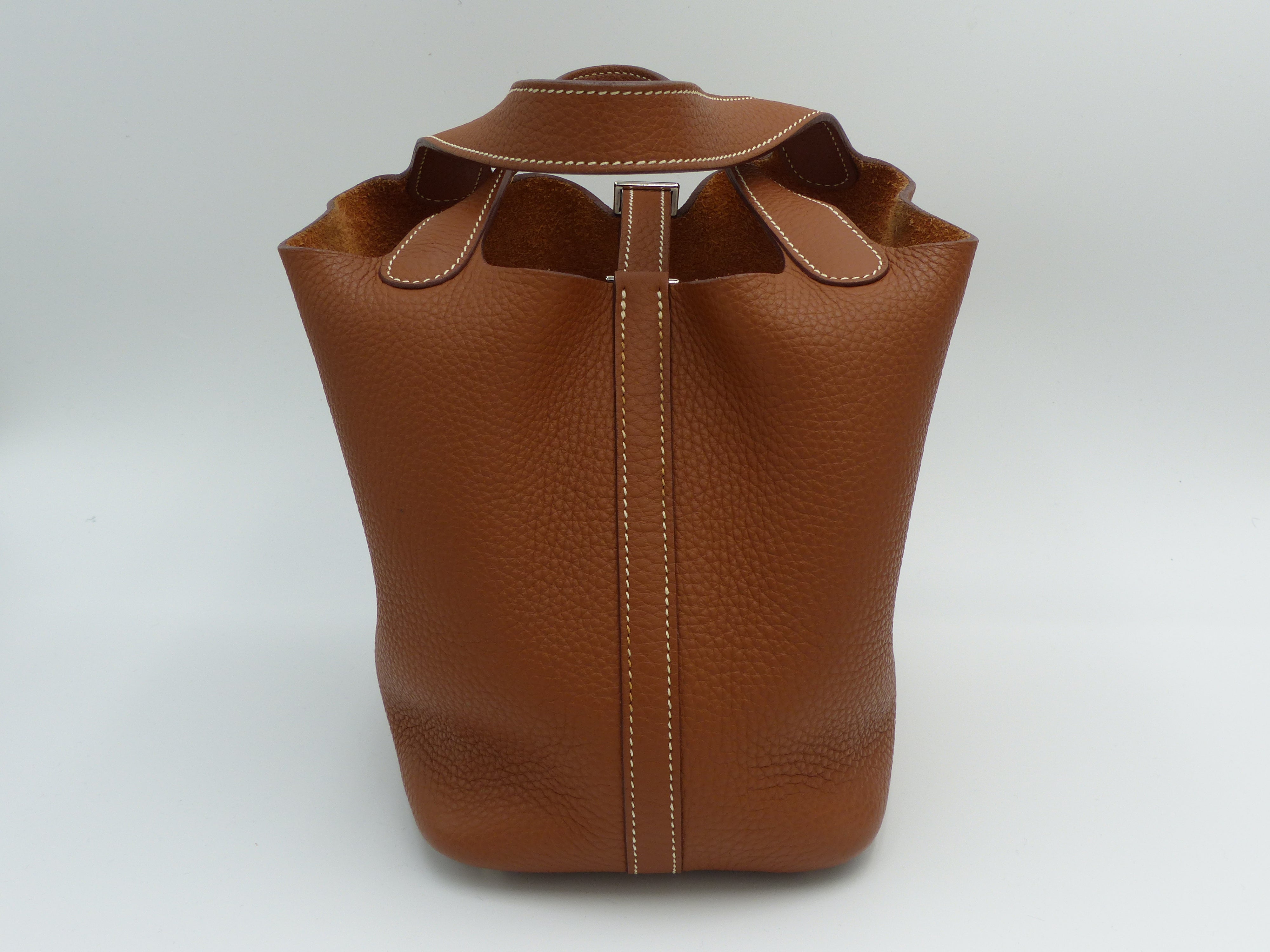 HERMES PICOTIN 18 LOCK BAG CLEMENCE SHW STAMP N