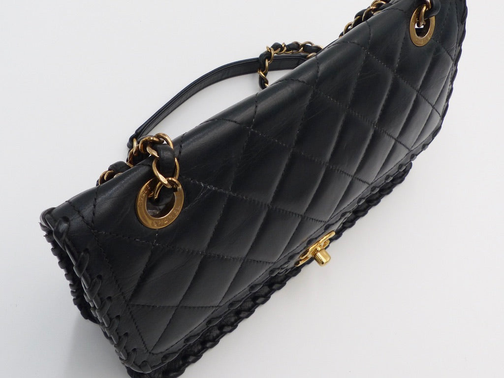 Chanel whipstitch on sale flap bag